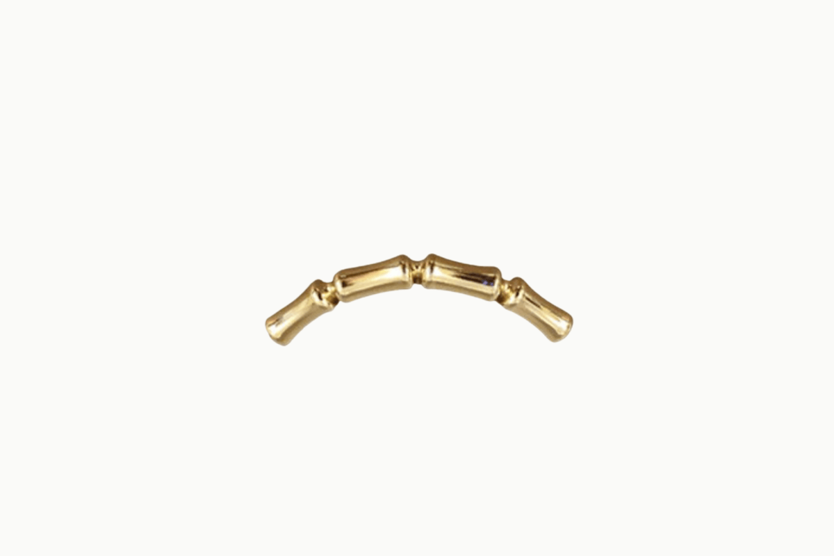 Bamboo buiskraal gebogen – 14/20 Gold Filled – 5,3 x 39 mm