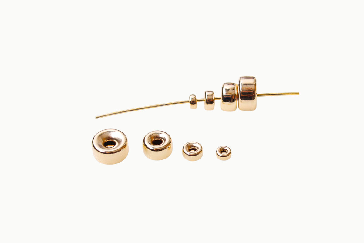 Gouden 14/20 gold filled rondel kralen voor sieraden