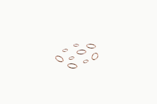 Ovale click lock ringen gold filled 14/20