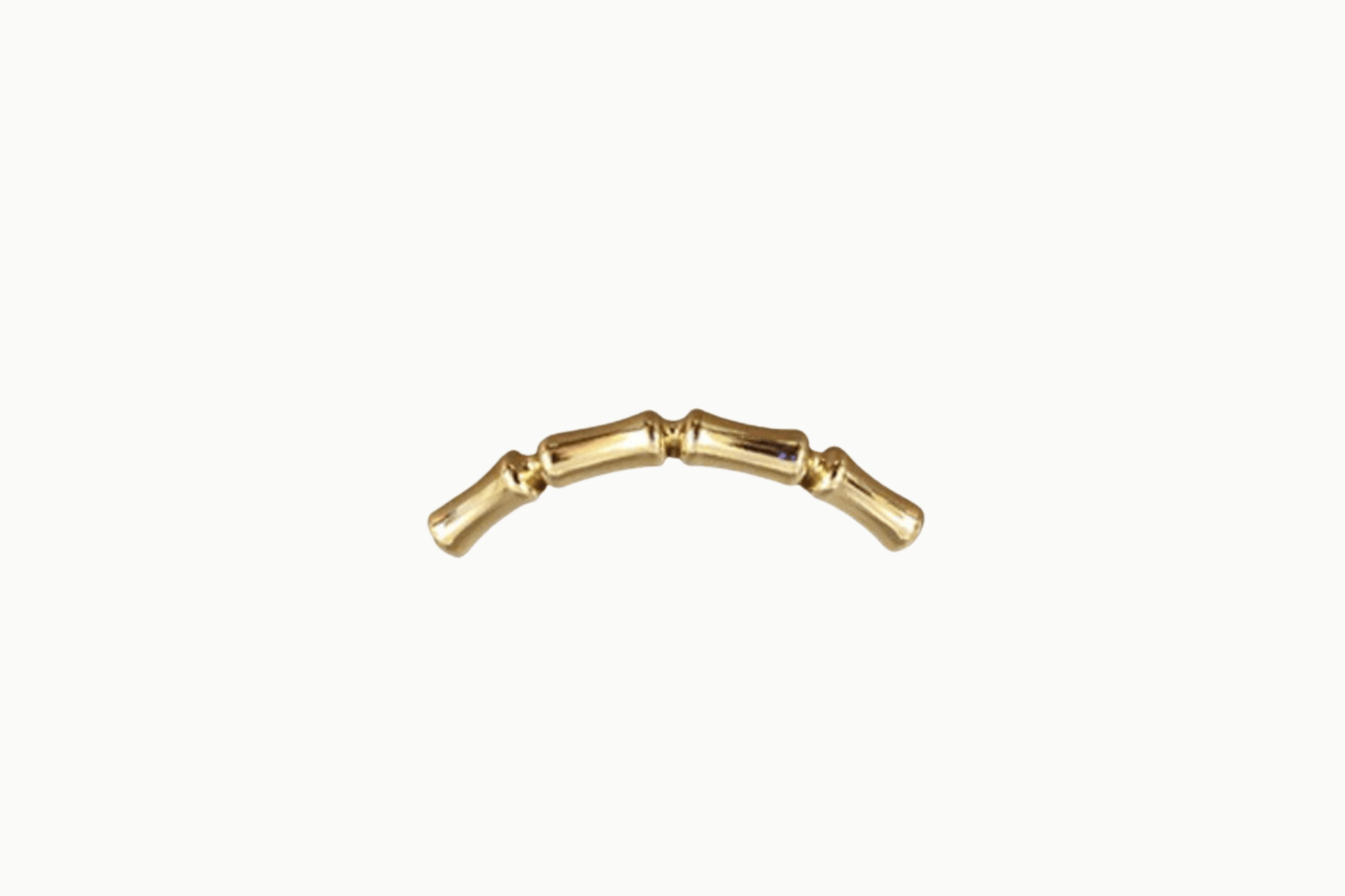 Bamboo buiskraal gebogen – 14/20 Gold Filled – 5,3 x 39 mm