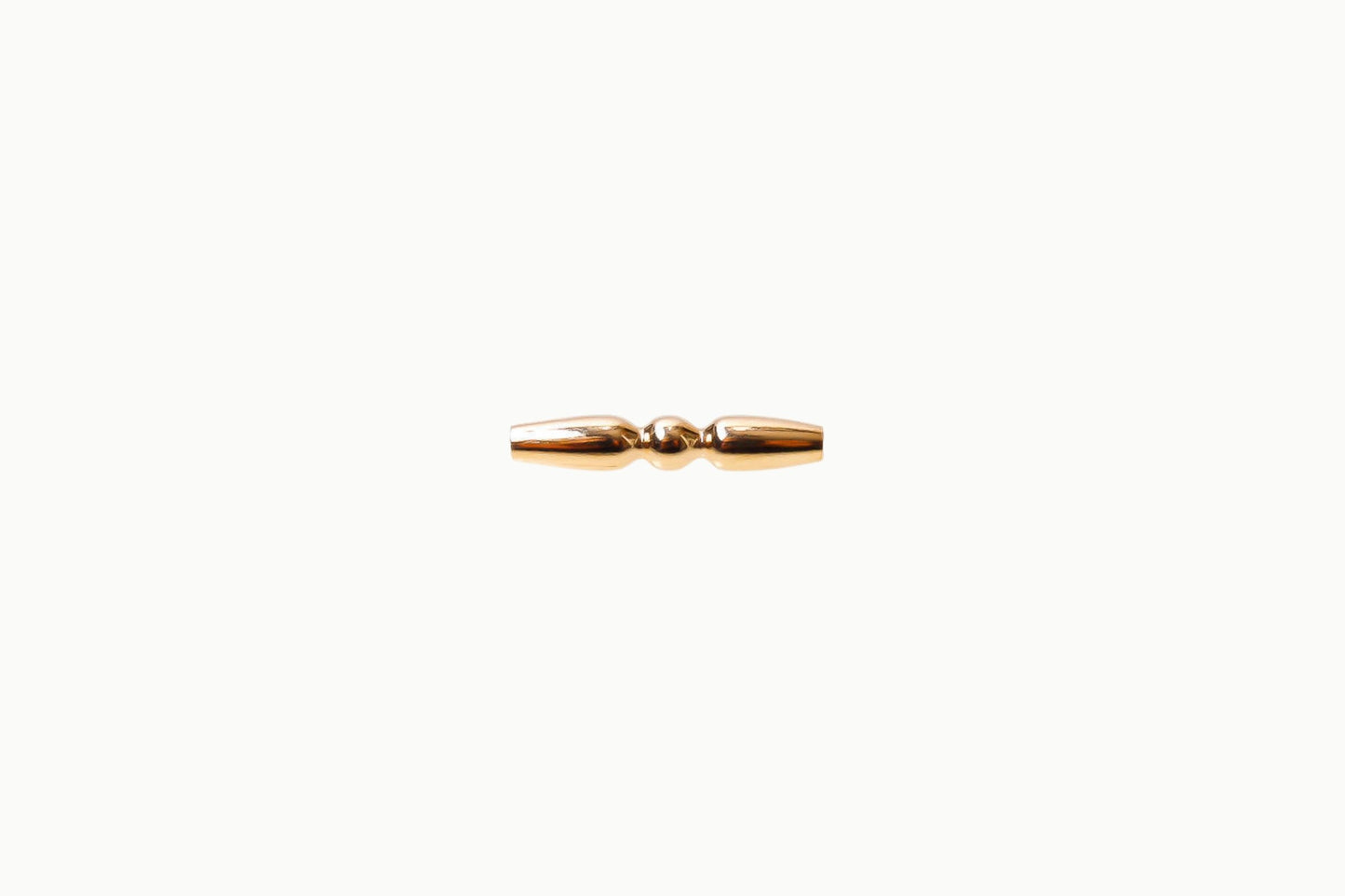 Dubbele buiskraal met bolletje – 14/20 Gold Filled – 13 x 2,5 mm