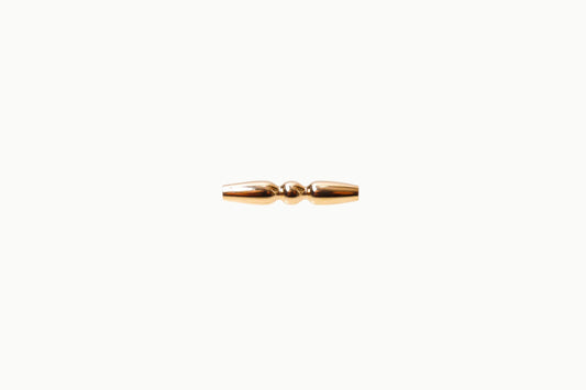 Dubbele buiskraal met bolletje – 14/20 Gold Filled – 13 x 2,5 mm