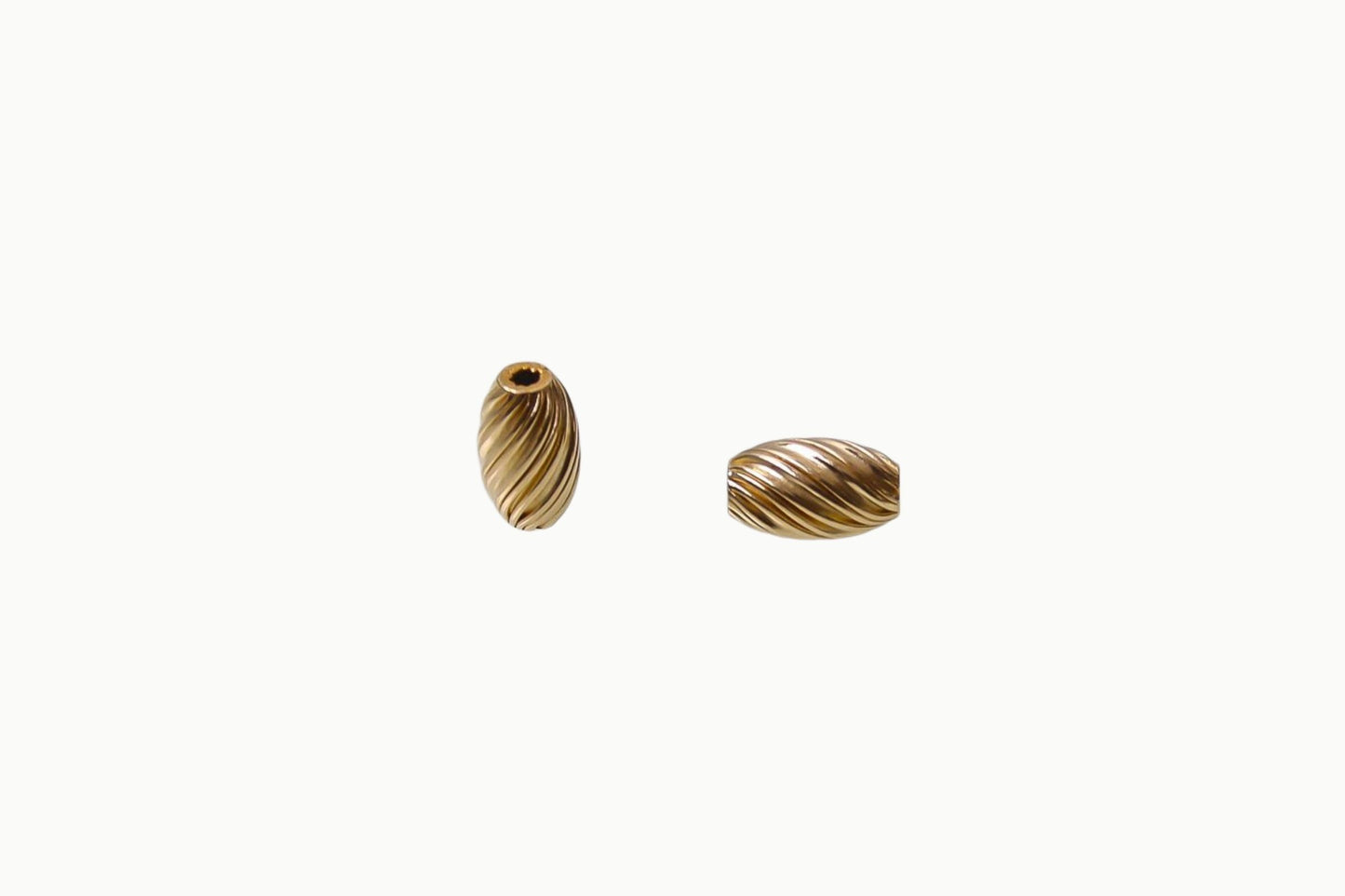 Ovale plooi twist kraal – 14/20 Gold Filled – 8,5 x 5 mm