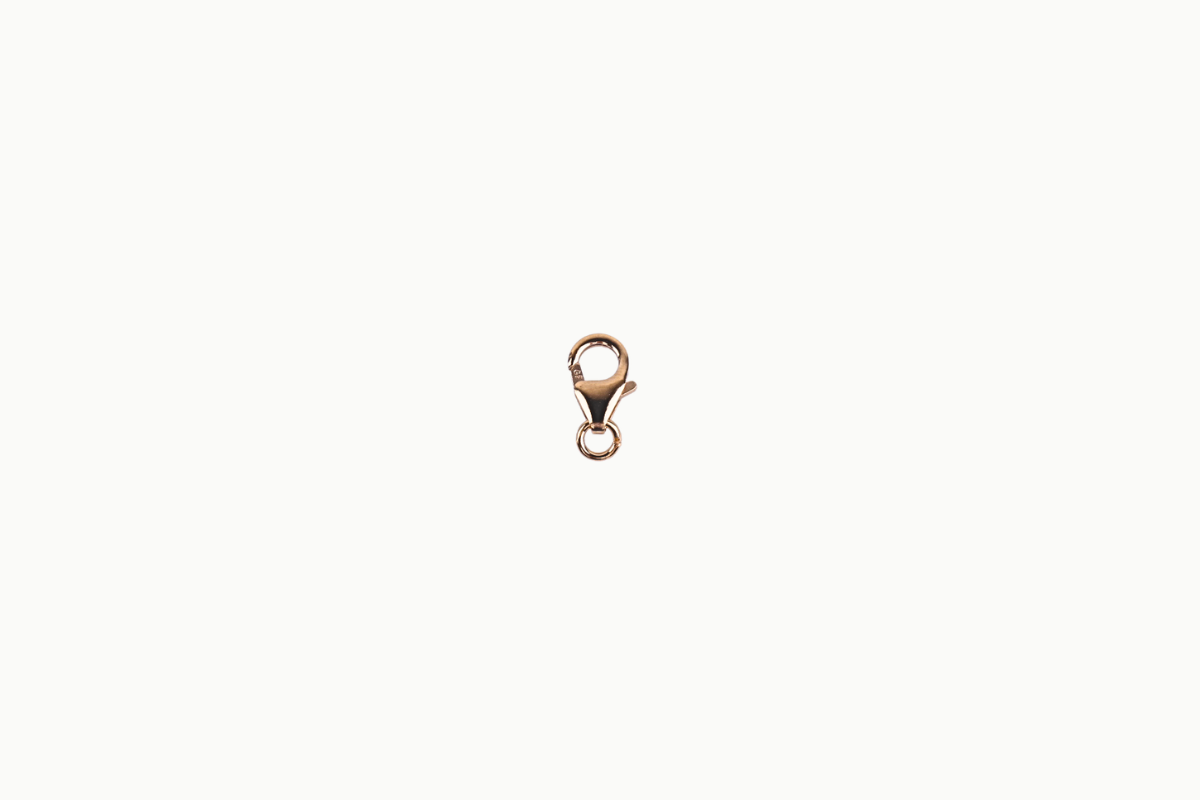 Gold filled karabijnslot met open ring 14/20 in verschillende maten