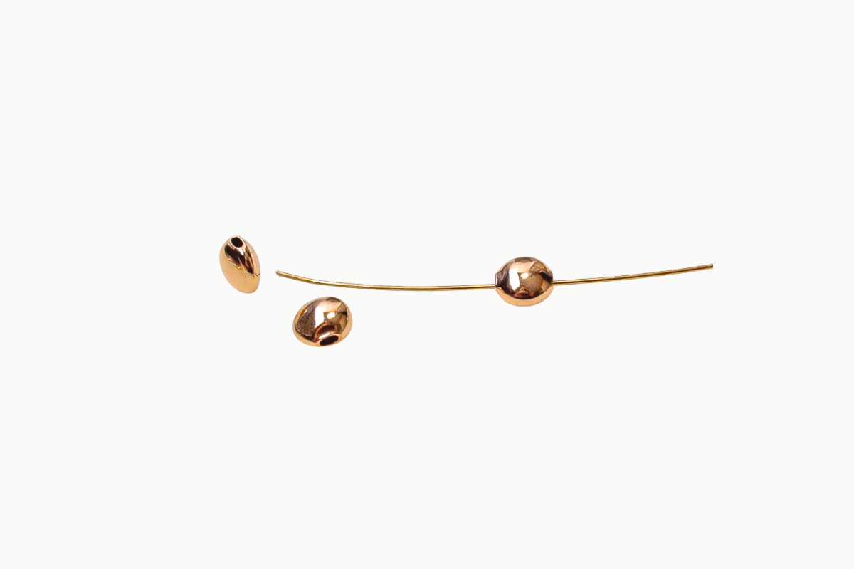 Lentil vormige gold filled kralen 14/20 voor sieraden