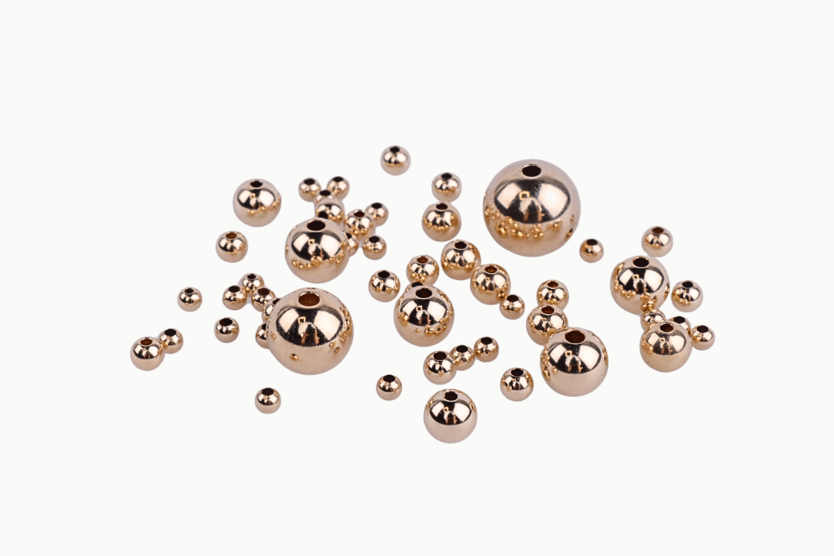 Gouden gold filled kralen met klein rijggat 14/20 voor fijne sieraden