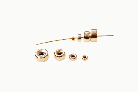 Gouden 14/20 gold filled rondel kralen voor sieraden