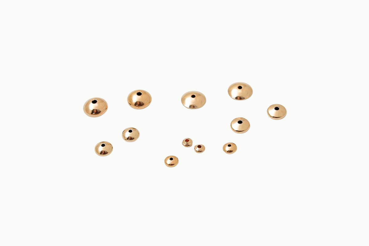 Schotel kralen gold filled 14/20 voor sieraden
