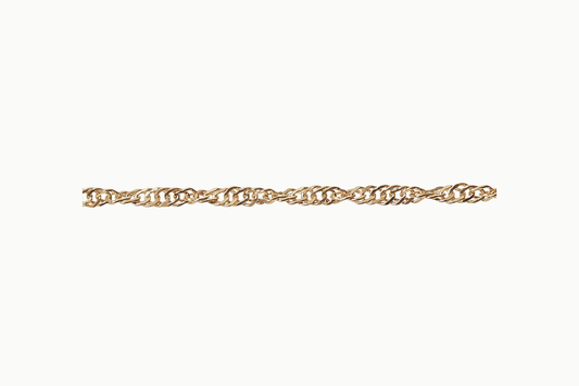 Gold filled Singapore ketting 14/20 van 50 cm