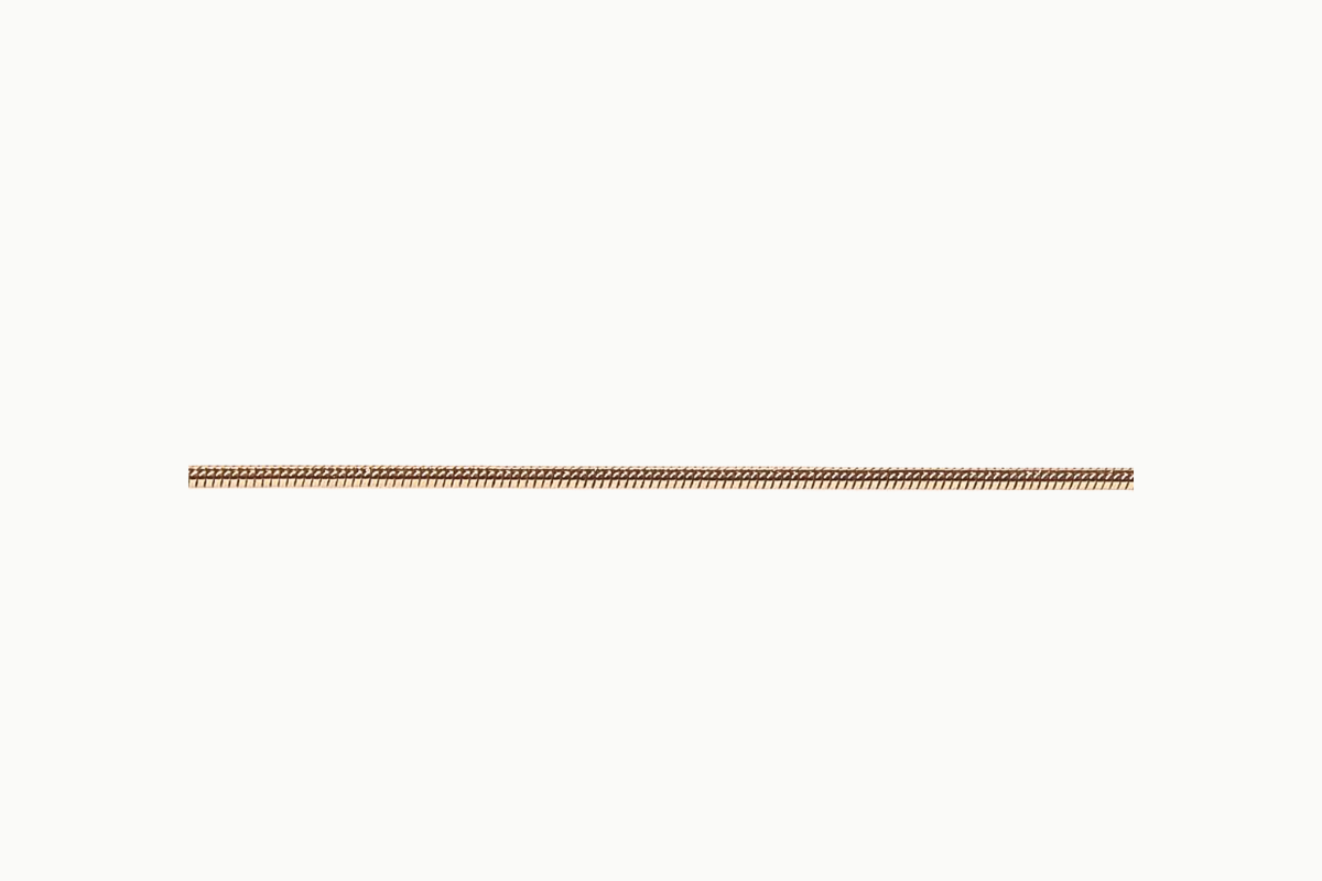 Gold filled snake ketting 14/20 van 40 cm